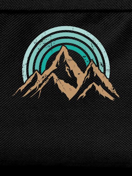 Hiking Mountains Retro Style