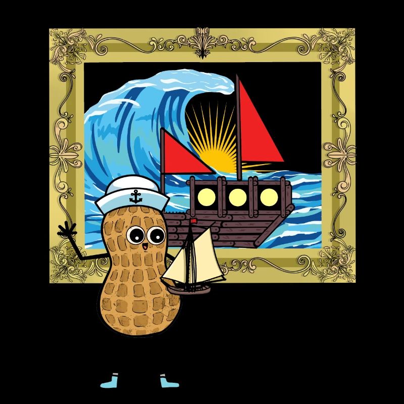 Erdnuss Seefahrer Seemann Segeln Boot Schiff