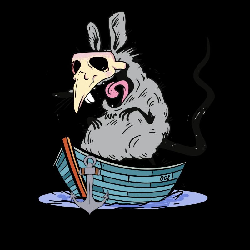 Pest Ratte Boot Schifffahrt Seemänner Seemann