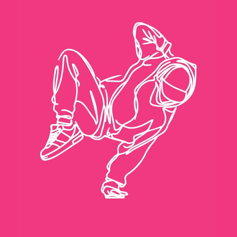 Dessin de breakdancer
