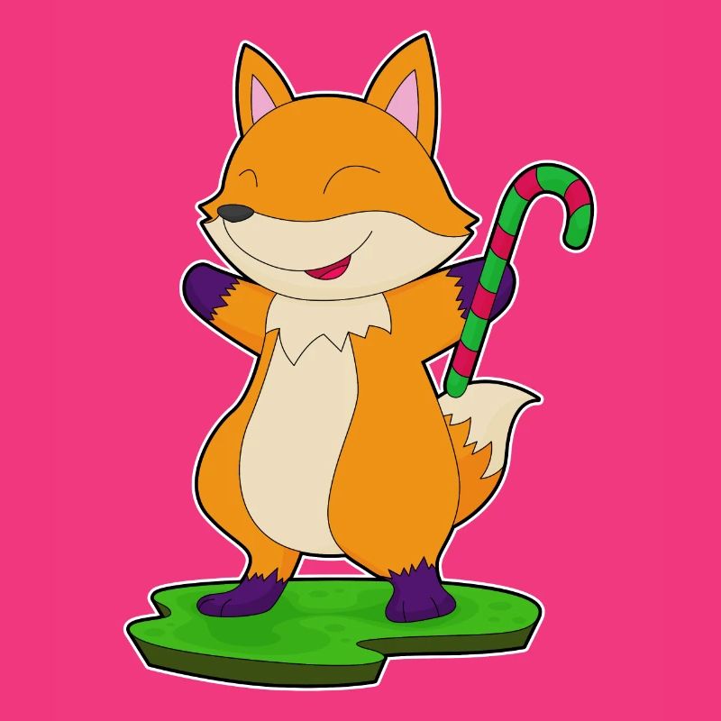 Fox candy cane