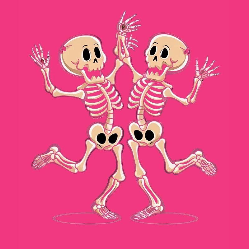 Figurines de squelette de danse joyeuse