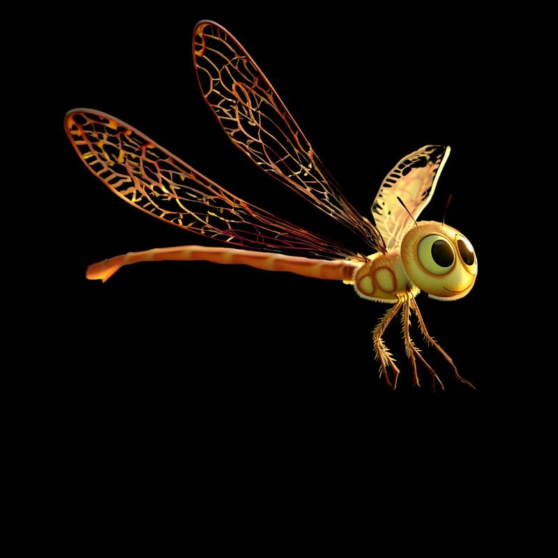 libellule libellule ailes colorées libellules mignonnes