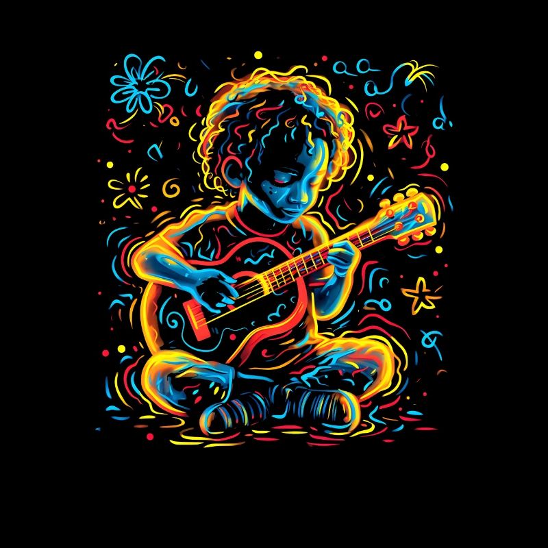 Small Ukulele Player