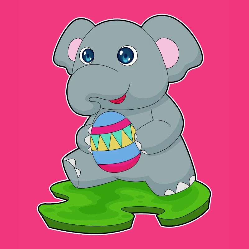 Oeuf de Pâques éléphant