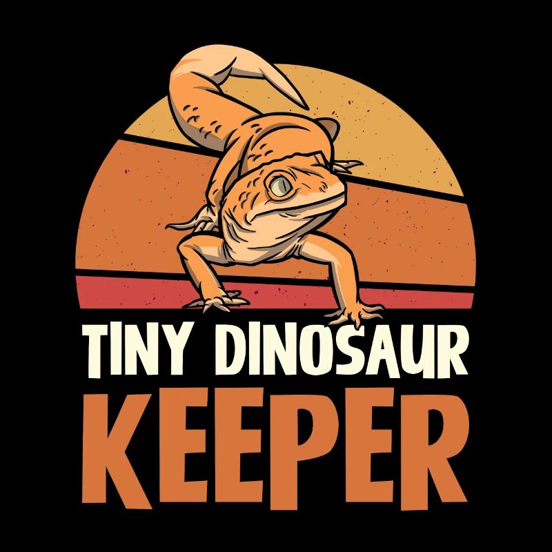 Tiny Dinosaur Keeper Retro Style