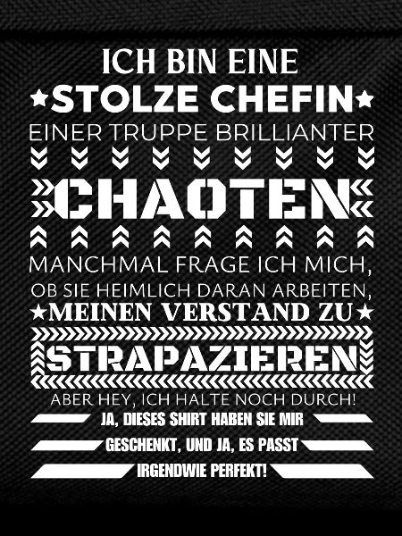 EINE STOLZE CHEFIN BRILLIANTER CHAOTEN