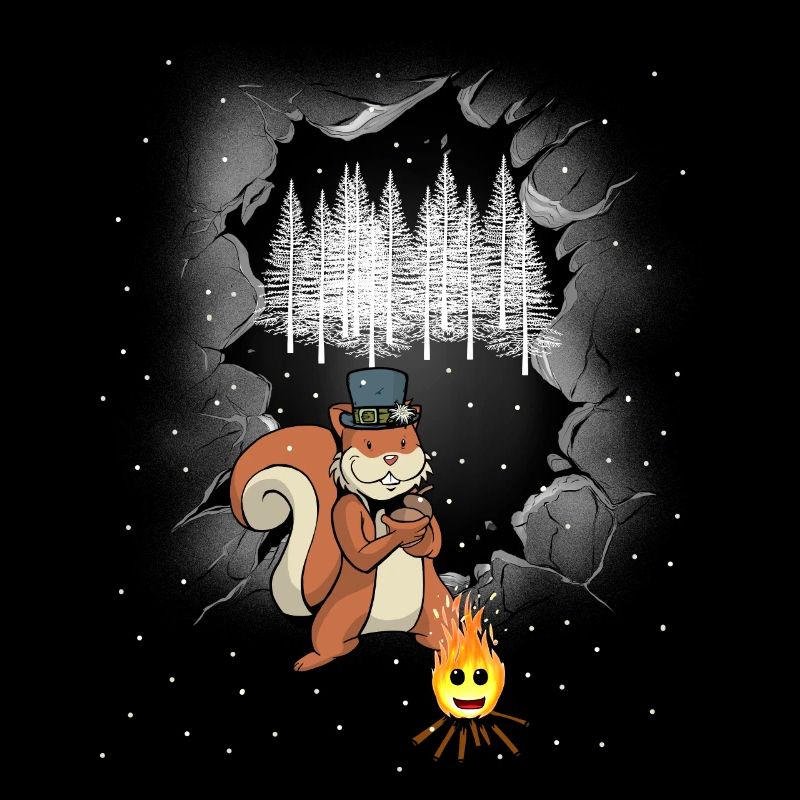 Waldbewohner Eichhörnchen Lagerfeuer Märchen