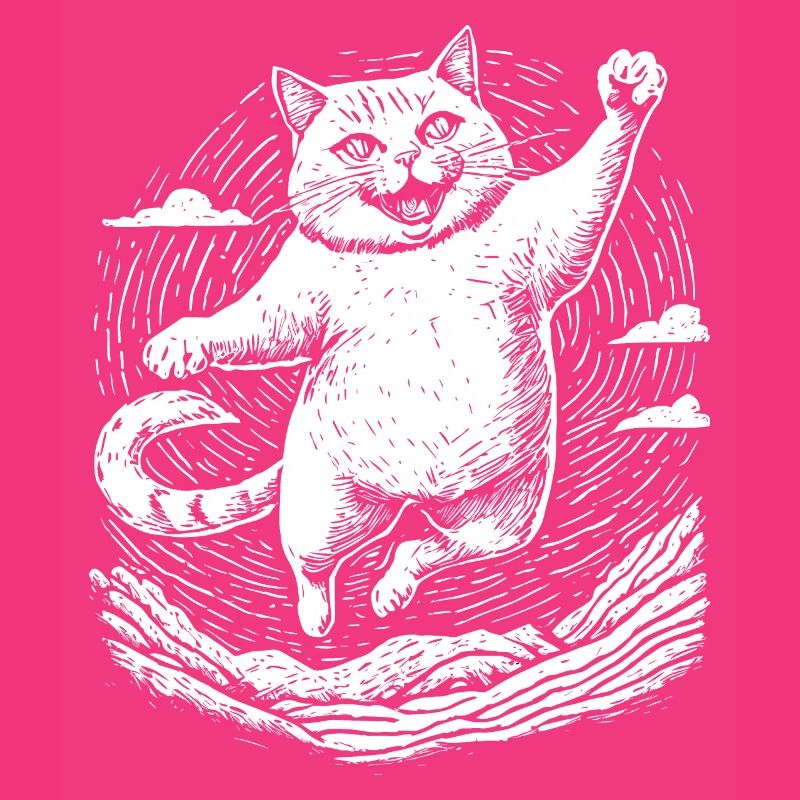 Cat practicing karate