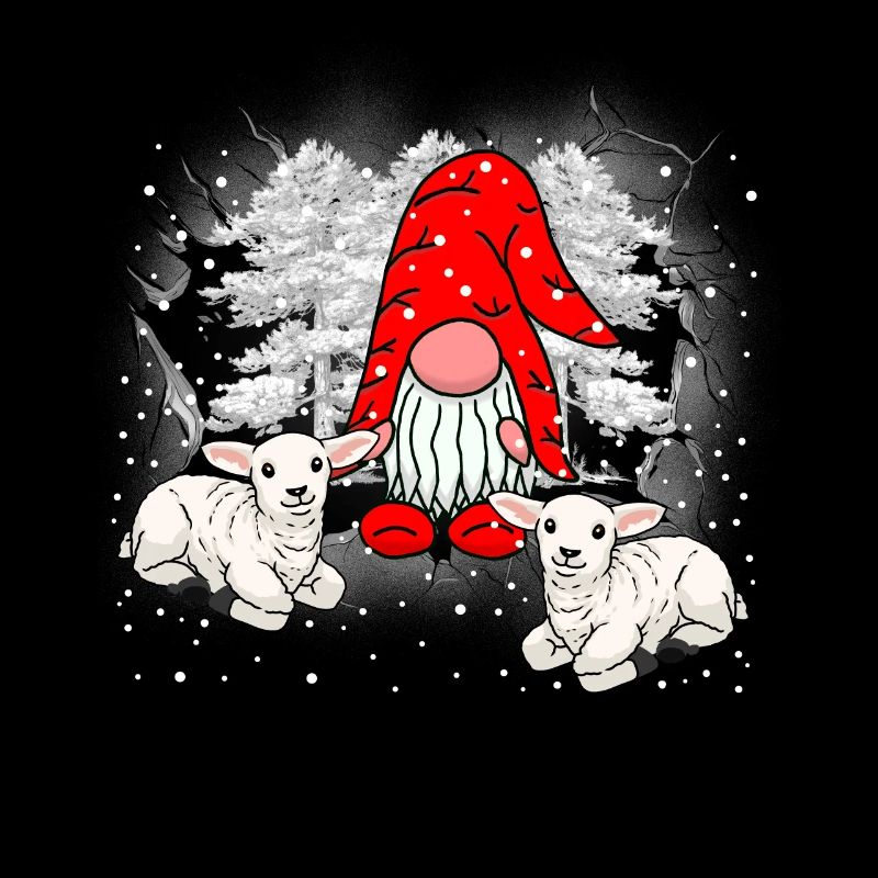 Santa Claus Gnome Dwarf Sheep Santa Claus