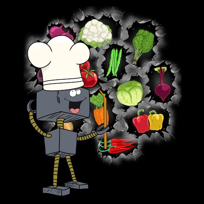 Robot Chef Cooks Cook Kitchen Culinary Arts