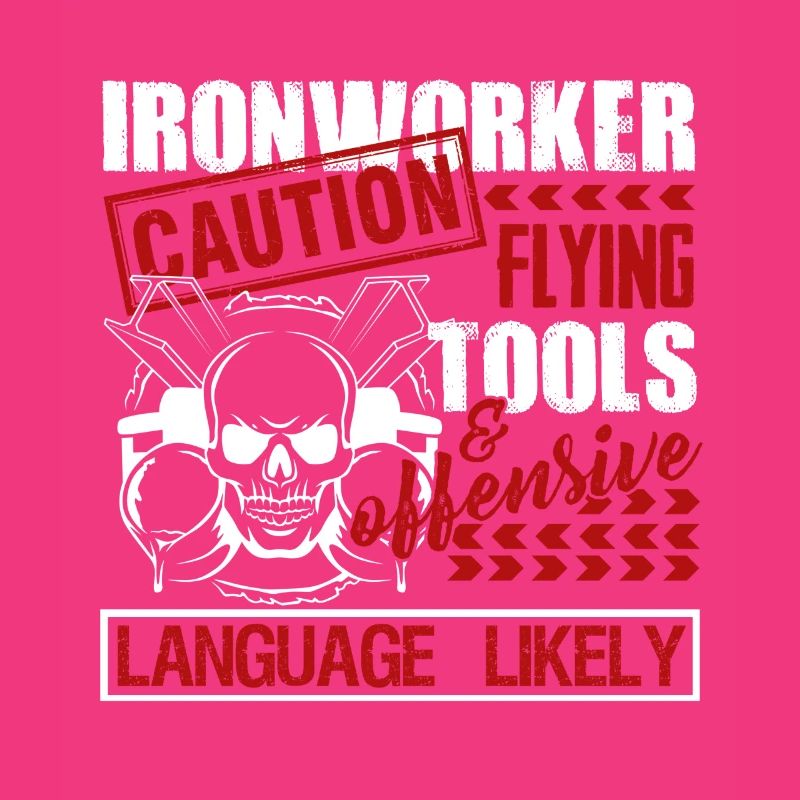 Ironworker Caution Flying Tools