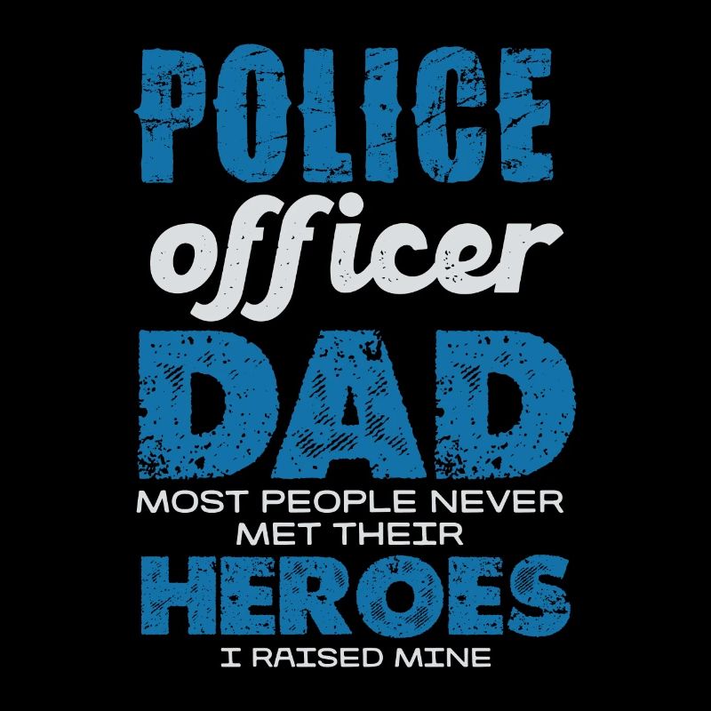 Polizeibeamter Papa Meine Helden