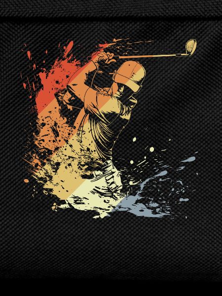 Golfspieler Retro