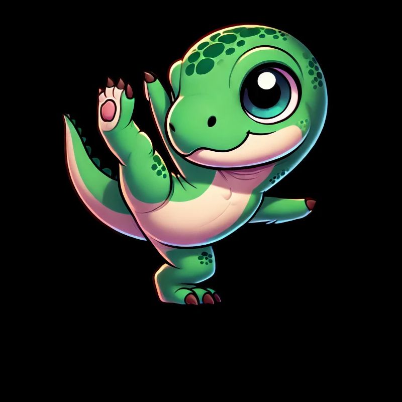 Dancing T-Rex on one leg Balancing dinosaur