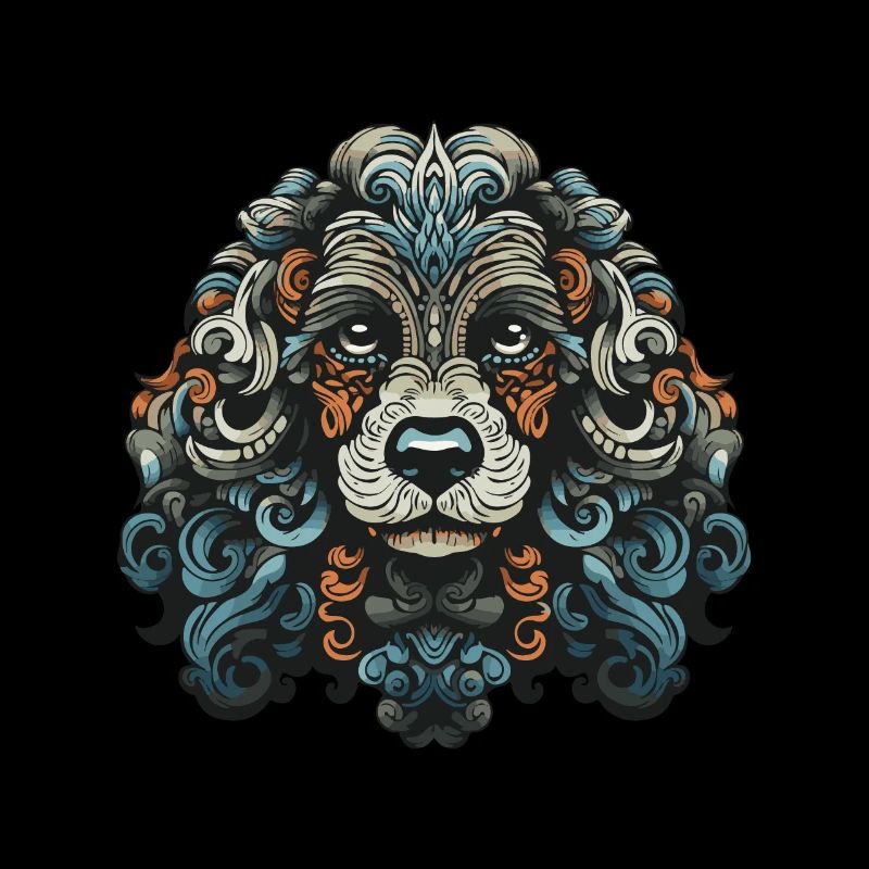 Caniche chien portrait