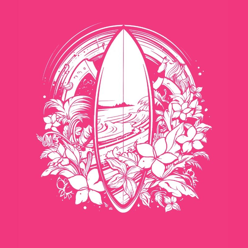 Surfboard Comic Style