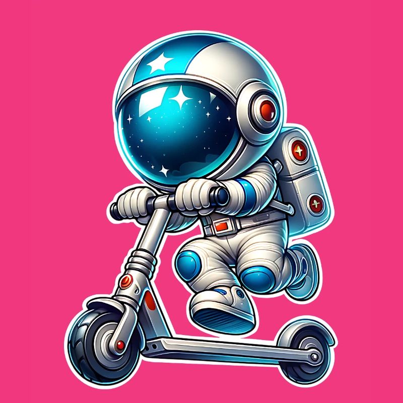 E-Scooter E-Roller Astronaut Scooter