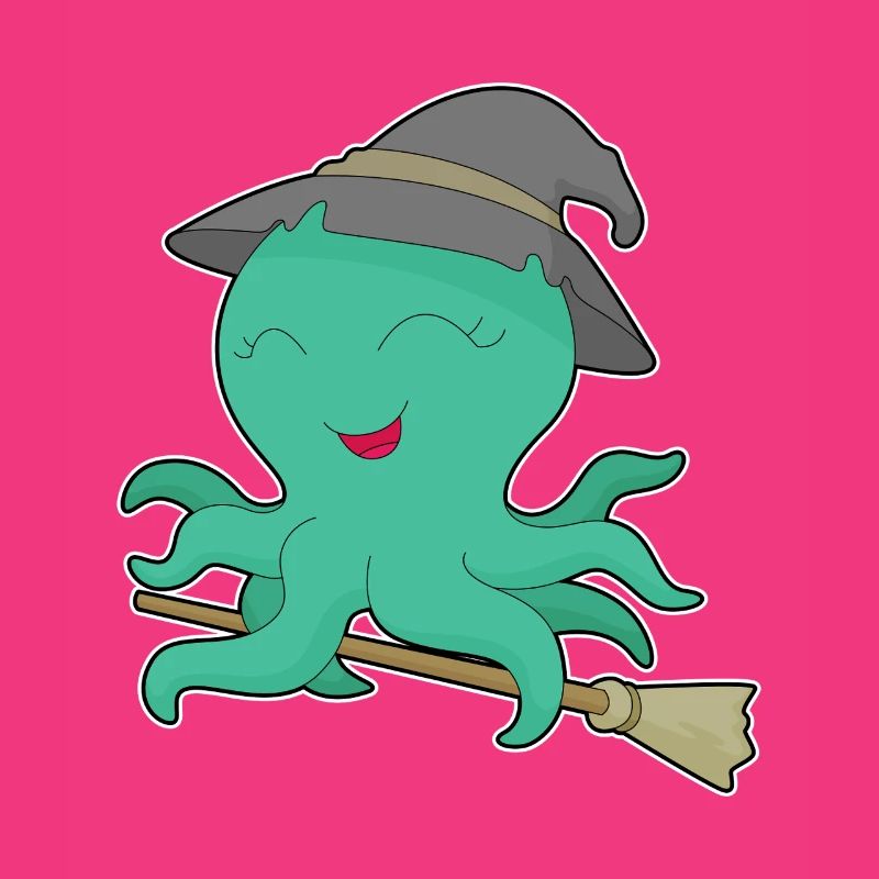 Octopus Witch Broom
