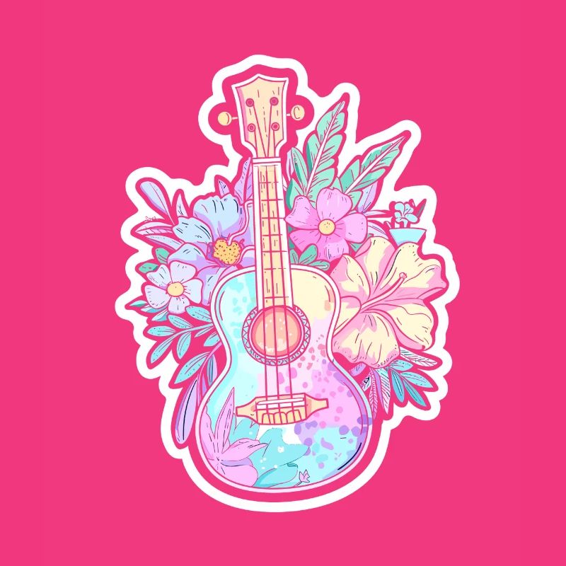 Ukulele Comic-Stil
