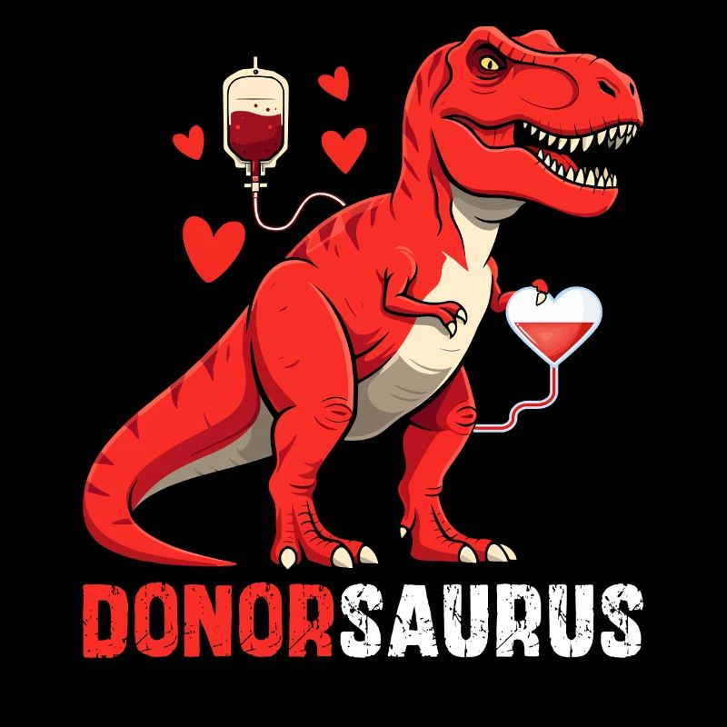 Donorsaurus – Funny Blood Donor Dinosaur Desi
