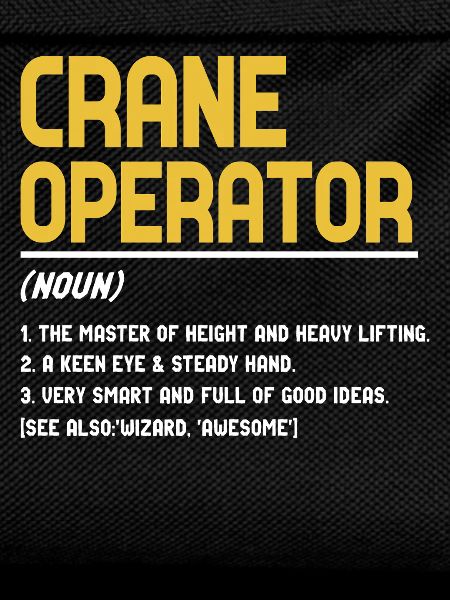Crane operator definition