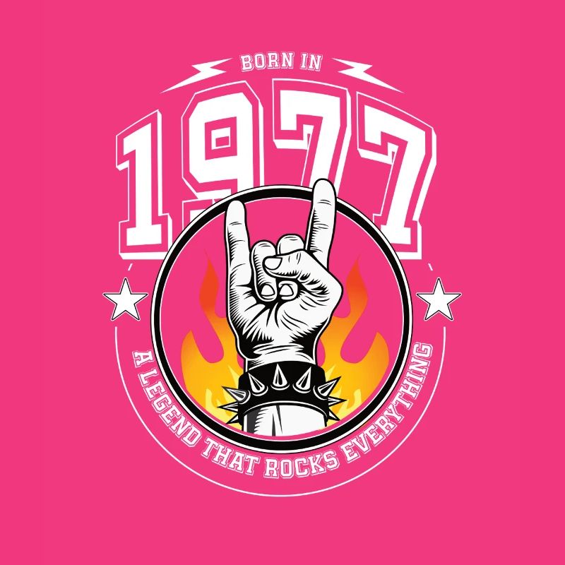 1977 Birthday, rocks everything