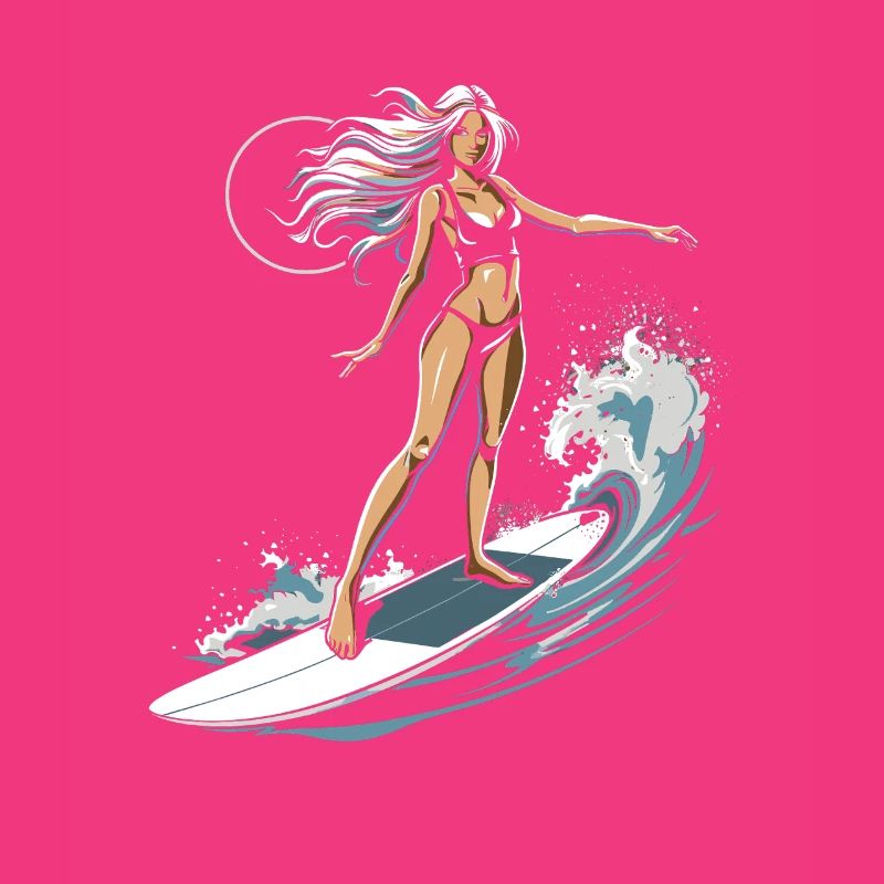 Graphique de surfeuse