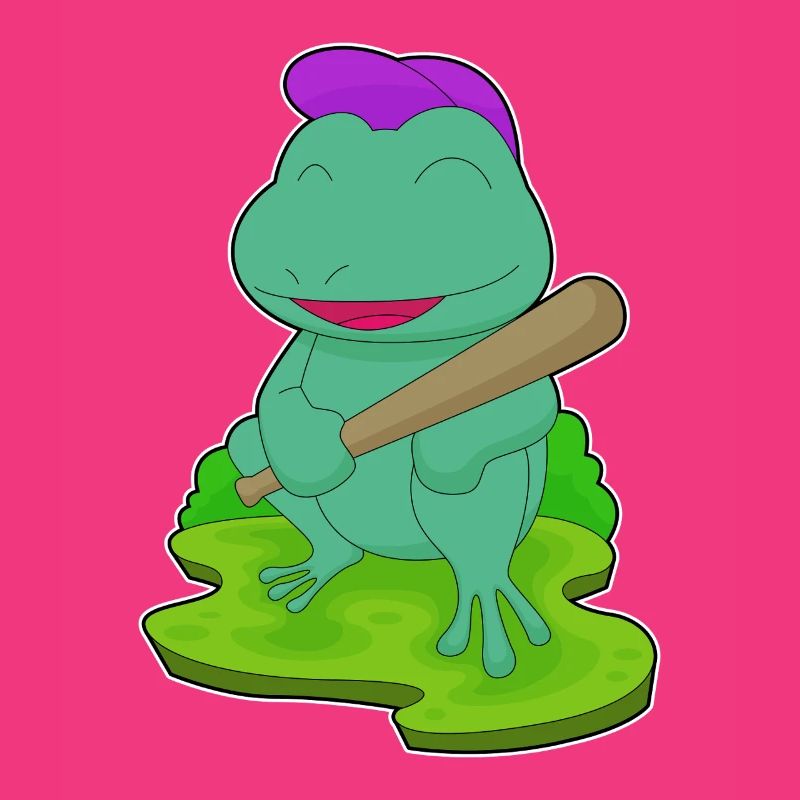 Grenouille Baseball Batte de Baseball