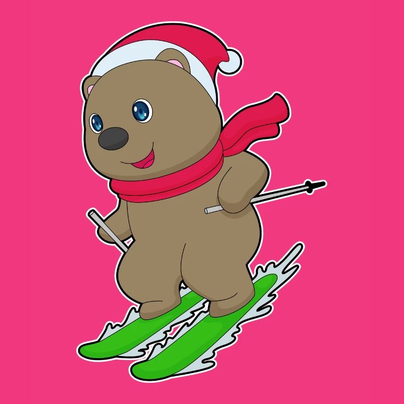 Ski de Noël Bear