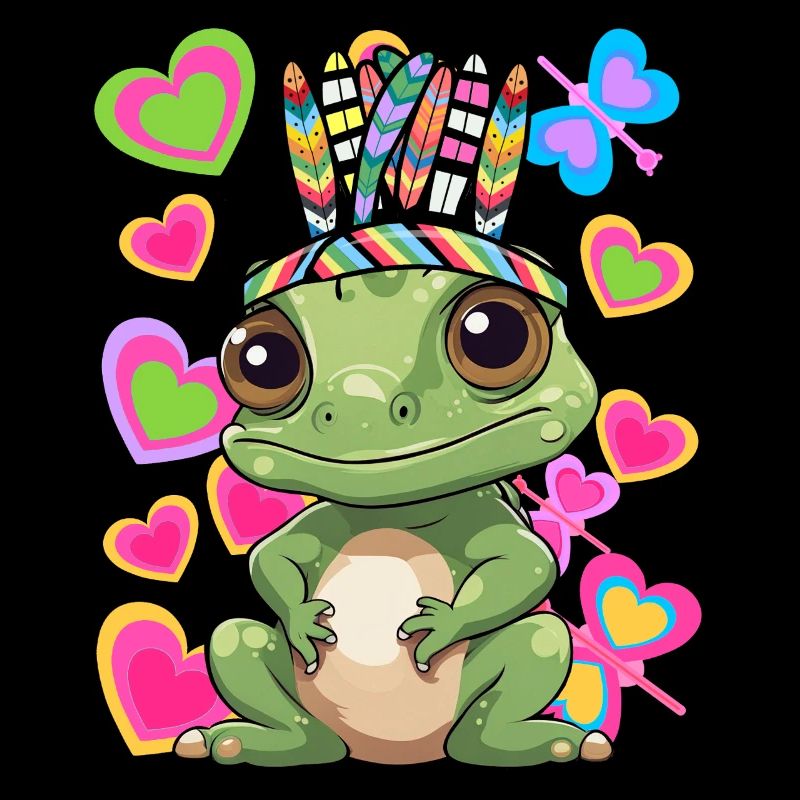 Hippie Hippies Frog Frogs Toad