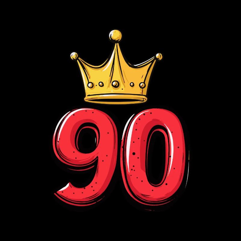 90 Number Jersey Crown