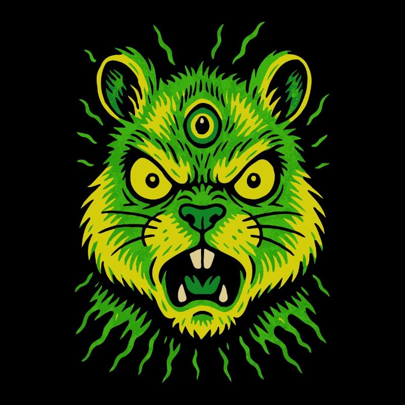 Psycho Rodent with Third Eye Neon