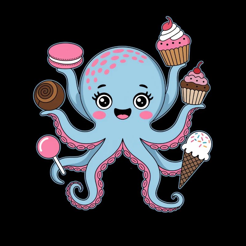 Octopus Cake Kids Squid