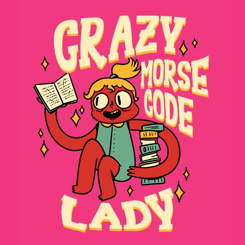 Morsecode Crazy Morse Code Lady