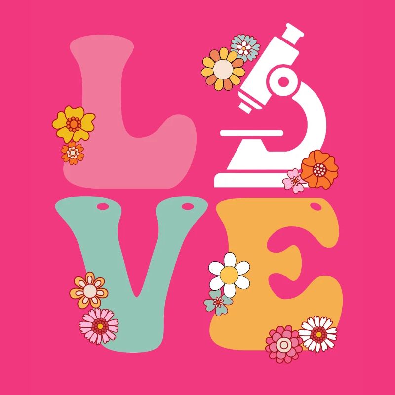 Love Medical Lab Scientist Boho Rainbow MLS