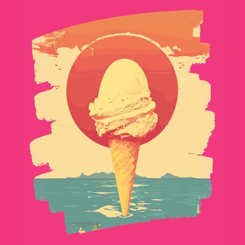 Eis und Eiscreme Kugel