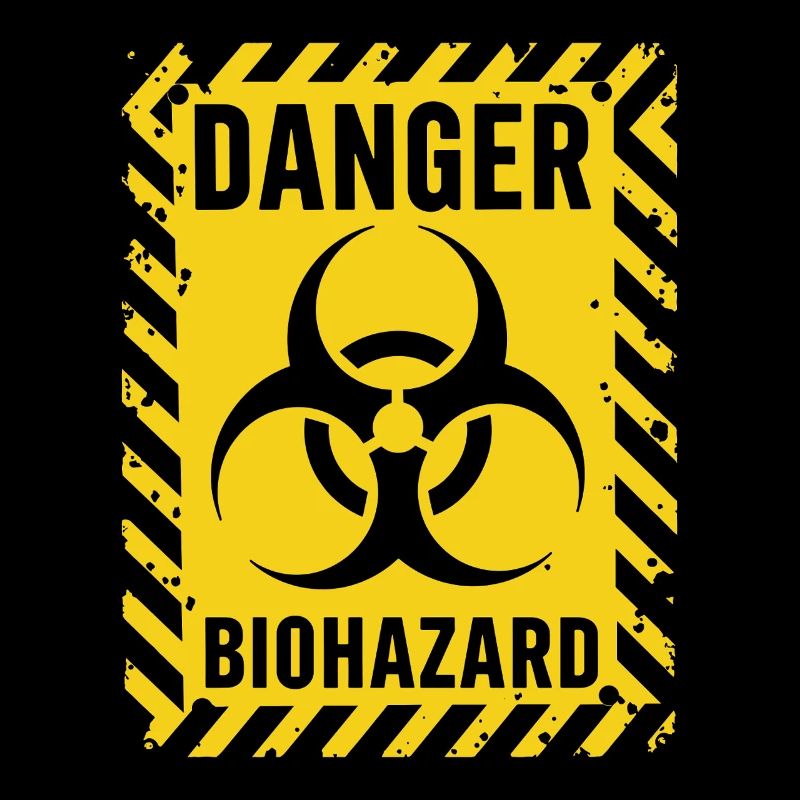 Danger Biohazard Grunge Zombies Apocalypse