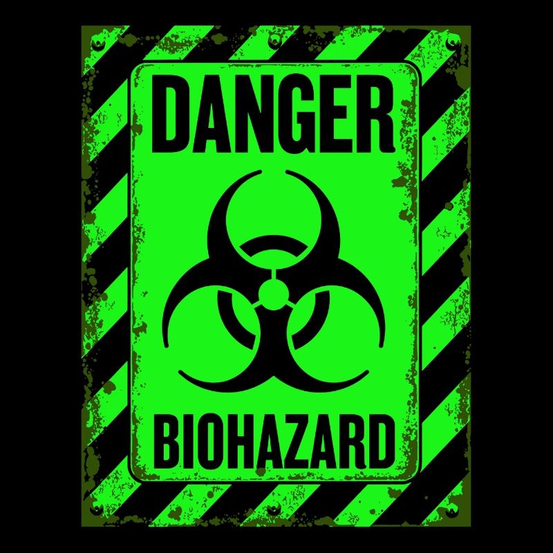 Danger Biohazard Grunge Zombies Apocalypse