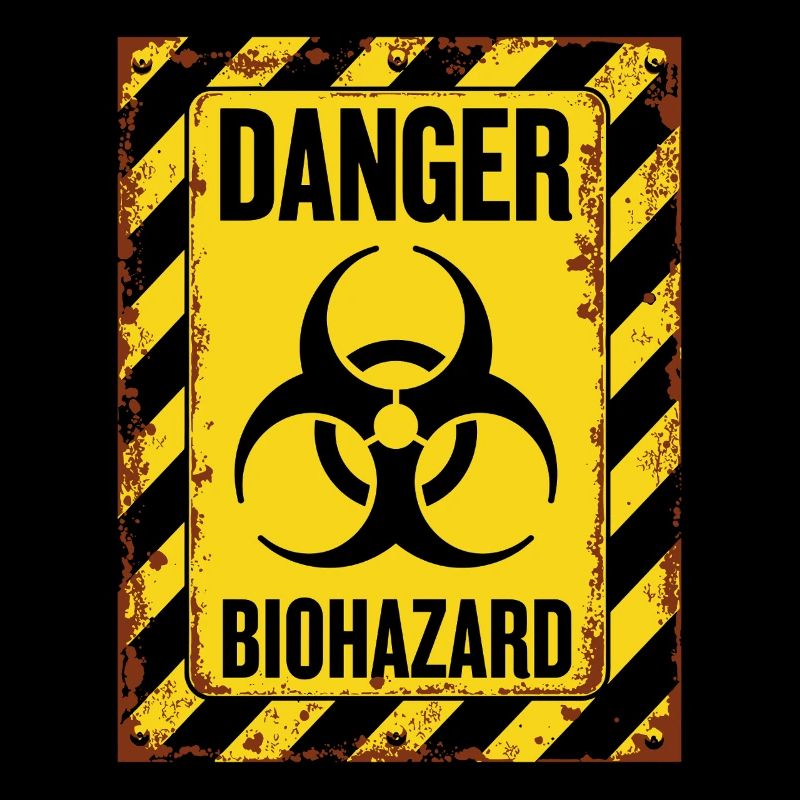 Danger Biohazard Grunge Zombies Apocalypse