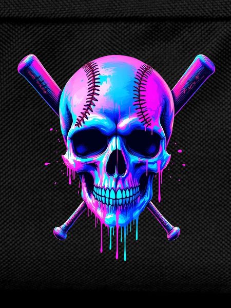 Baseball Skull Baseball Bat
