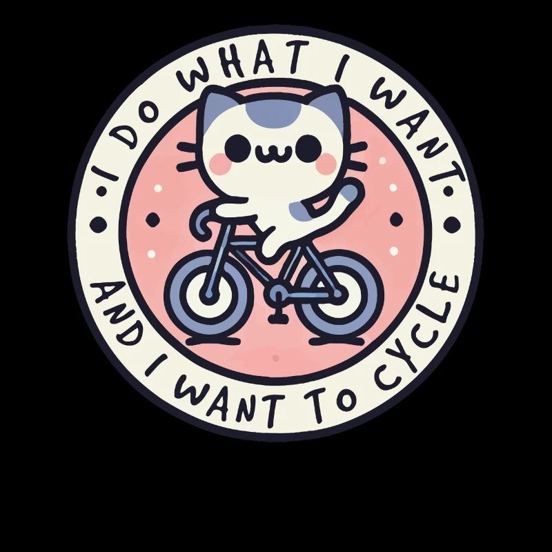 Chat de vélo avec un dicton coquin pour
