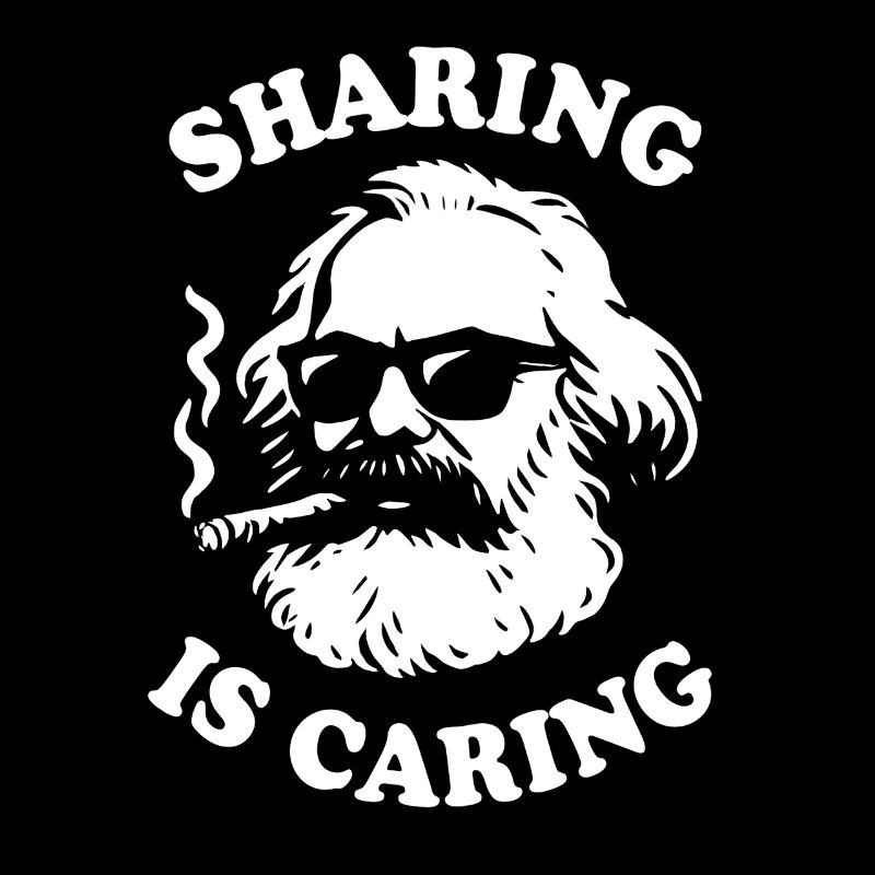Sharing is caring - Funny Karl Marx Cartoon