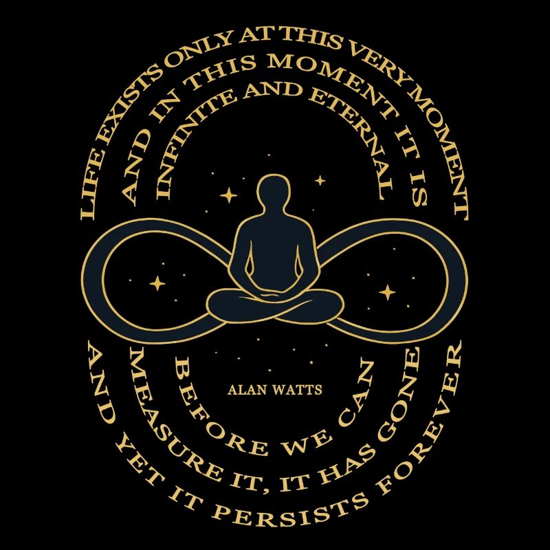 Alan Watts Time Infinity Tee