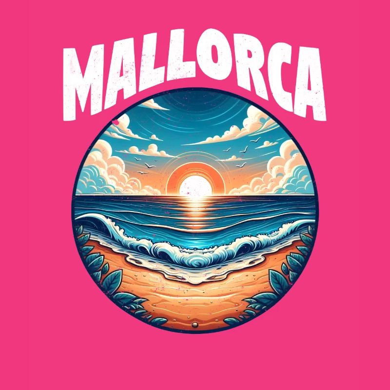 Plage de Majorque Coucher de soleil