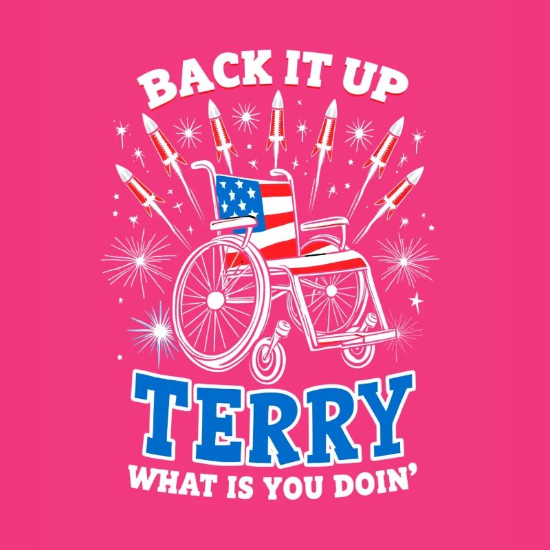 Back It Up Terry Fireworks Wheelchair