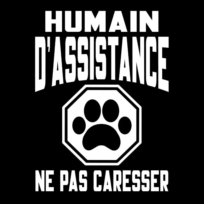 Humain d’assistance Ne pas caresser
