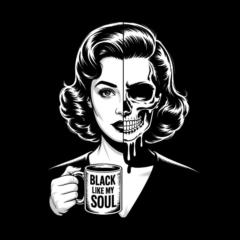 Noir comme mon âme ! Goth Café Emo Girl