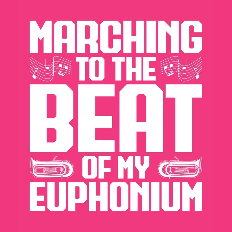 Bariton Player Marching The Beat Euphonium