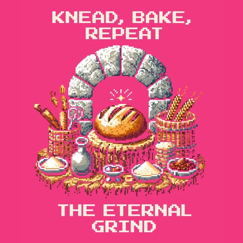 Knead, Bake, Repeat | Bread Baking Humor